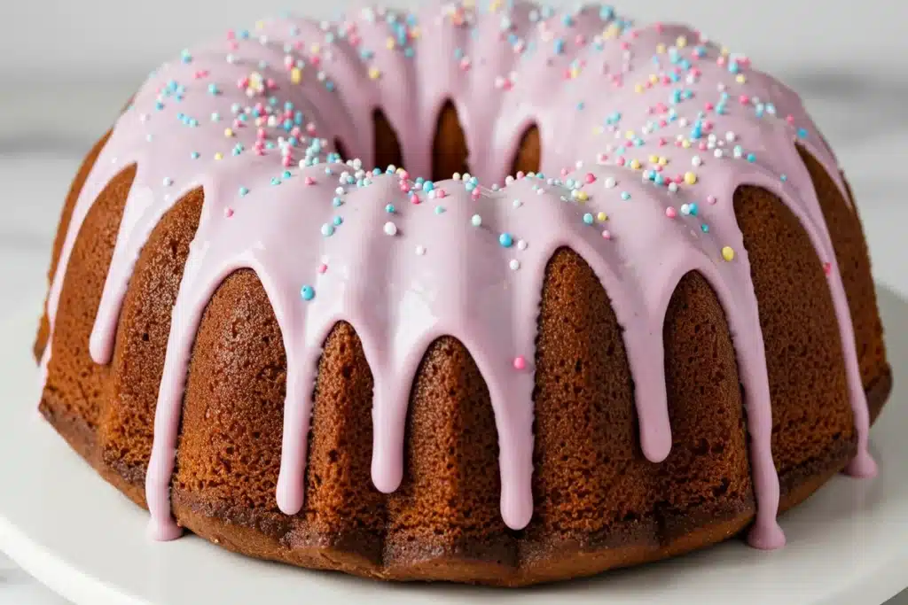 How does nothing bundt cake gender reveal work decorations.