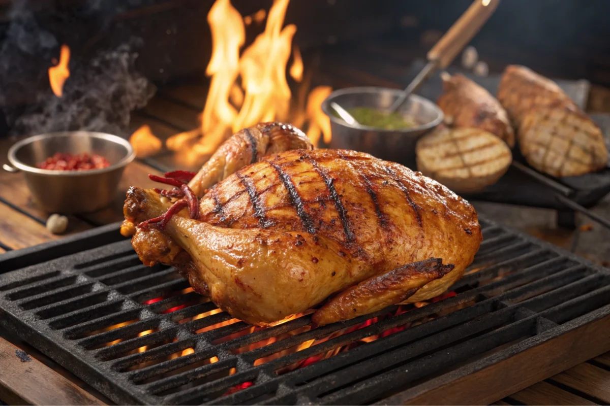 Delicious El Pollo Loco Chicken on the grill.