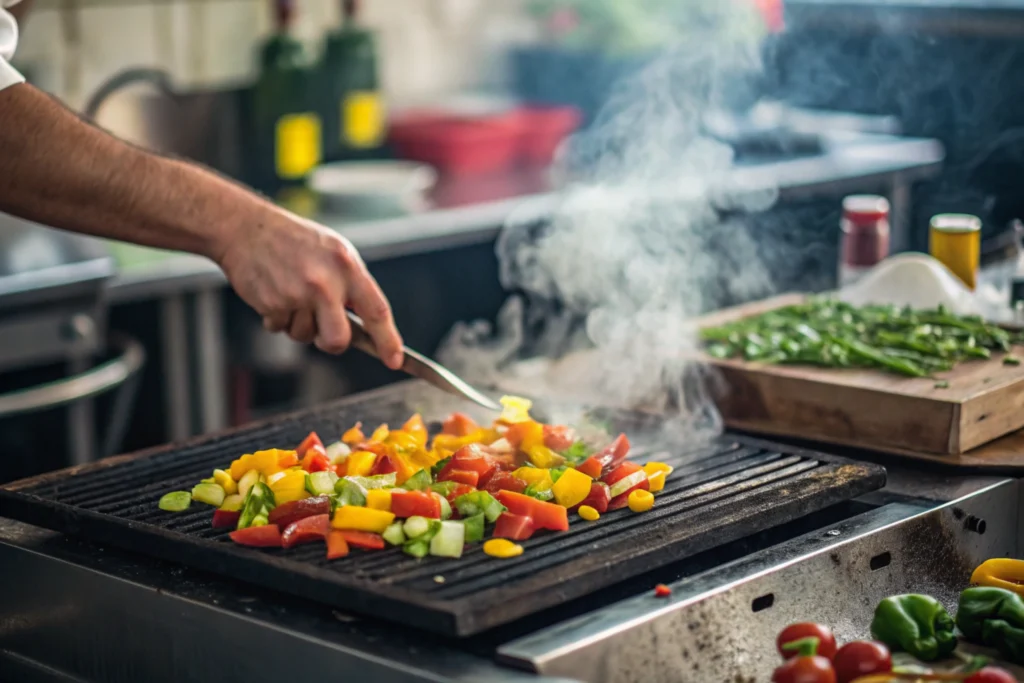 Grilling method for a sajata meal.