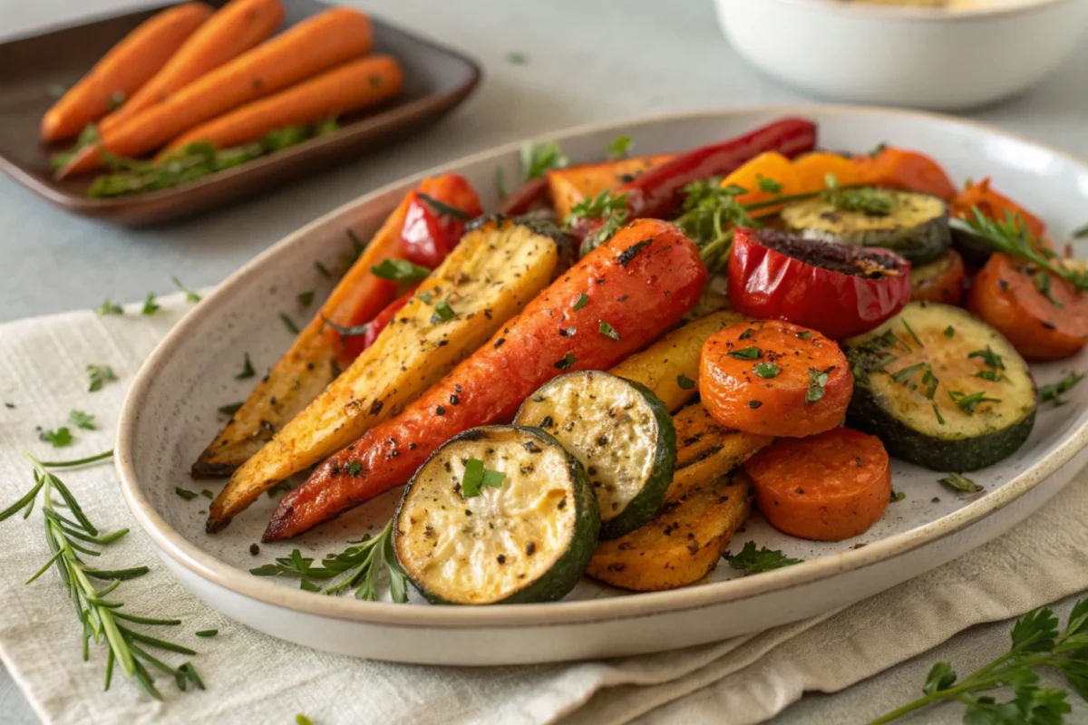 A naturally simple roasted vegetable dish, inspired by a sajata recipe.