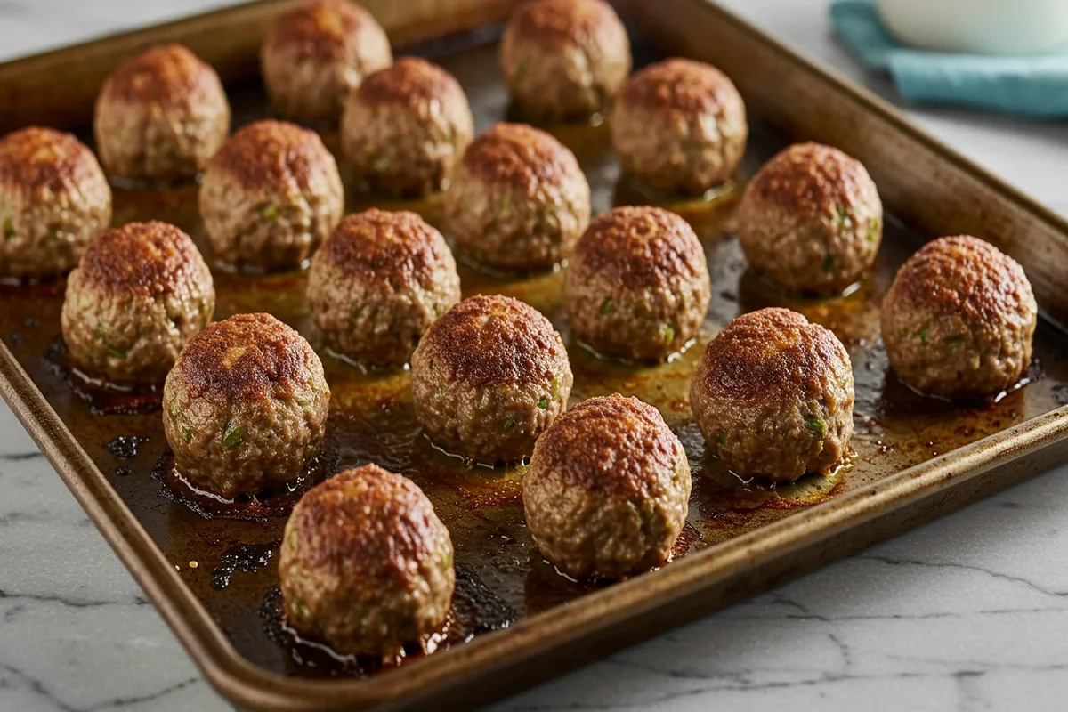 Baking meatballs at 350 or 400 degrees for the best results