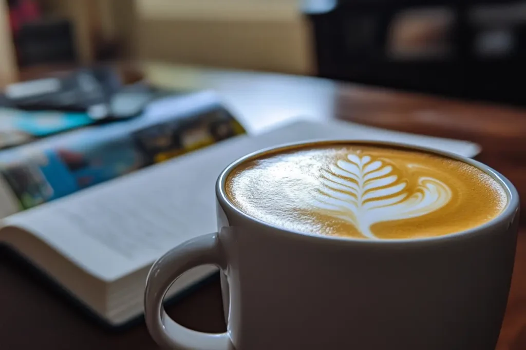 Enjoying my coffee loophole recipe in a white mug at home.